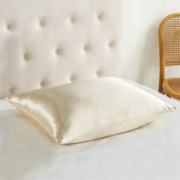 Home Soft Things 32 Momme Silk Cotton Pillow Sham Pillow Cover 1 piece- Gold- 20"x26"