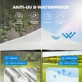 thumbnail image 6 of SANOPY Heavy Duty 10'x 10' Pop up Canopy, Instant Commercial Tent for Party with Coffee Upgraded Hexagonal Bracket, Waterproof Outdoor Party Tent 4 Removable Sidewalls, White, 6 of 8