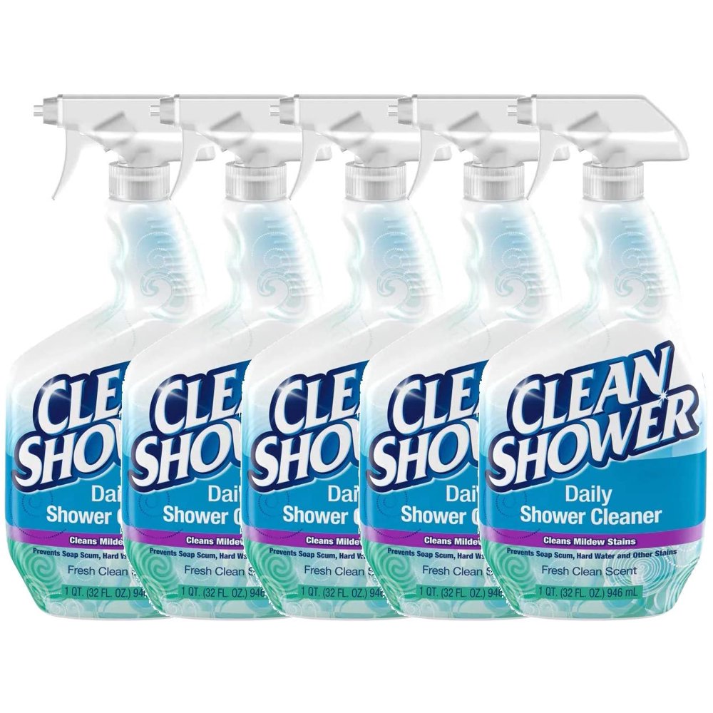 Clean Shower Fresh Clean Scent Daily Shower Cleaner, 32oz 5 Pack