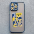 thumbnail image 3 of Funda de teléfono con patrón de corazón de amor y bandera de mapa de Ucrania para iphone 15, 14, 11, 12, 13 Pro Max, Mini, X, XS, XR, 7, 8 Plus, SE2, cubierta azul a prueba de golpes, 3 of 5
