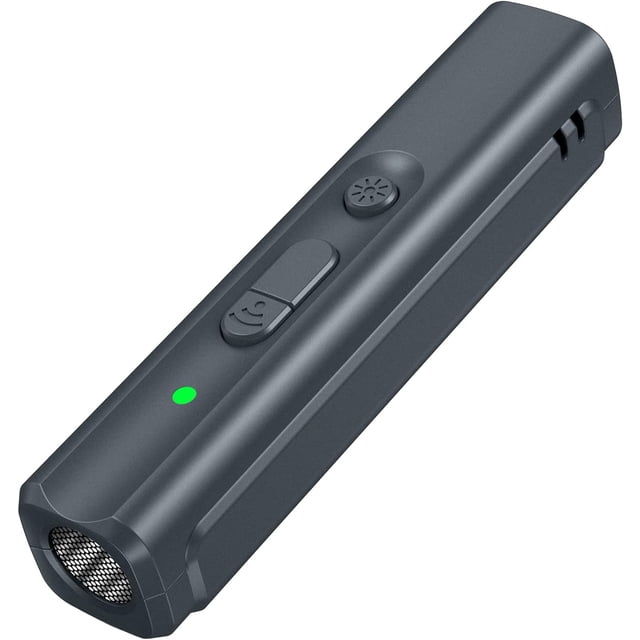 Tomshin Ahuyentr ultrasónico para Perros, Dispositivo USB Recargable para Perros, Dispositivo portátil para adiestrr de Perros, Dispositivo antiladridos con indicr LED, cordón