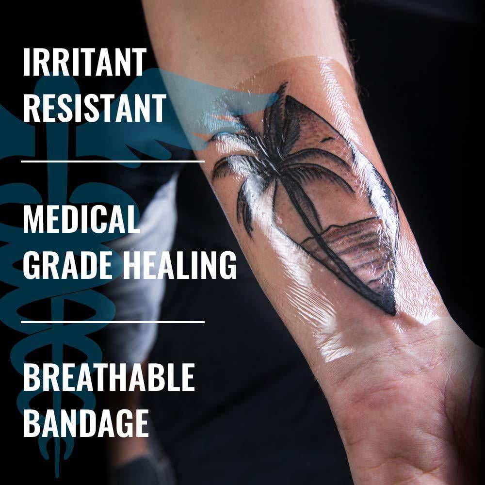 2Mx15CM Tattoo Aftercare Bandage,Second Skin Adhesive Dressing Tape,Skin  Glue,Tattoo Film,Tattoo Wrap Waterproof Wound Antibacterial Transparent  Bandage | OutfitOcean Australia