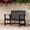 Black, variant on MUCHENGHY 49" Heavy Duty Outdoor Bench, 660lbs HDPE Garden Park Bench, Gray