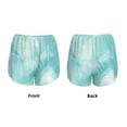 thumbnail image 5 of Lsque Blue Marble Printed Women's Running Shorts with Liner Pockets,Elastic Quick Dry Workout Athletic Gym Yoga Shorts,Womens High Waist Shorts-Medium, 5 of 9