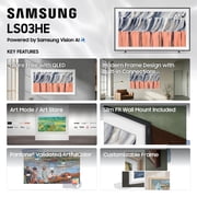 Samsung 65” Class The Frame Series LS03HE QLED 4K Samsung Vision AI Smart TV Smart Tizen TV 2026 - QN65LS03HEFXZA