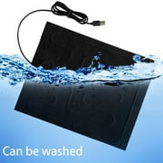 Barhoo Usb Pet Heating Pad Reptile Warming Mat Leather Climbing Pad Temperature Adjustable Small Animal Insulation Pad for Tortoise Lizard 1* Heating Element