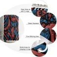 thumbnail image 5 of Fabric Shower Curtain 72x84 Inch, Hand Drawn Doodle Red Blue Black Lines Shower Curtain for Bathroom with Hooks,Waterproof Bath Shower Curtain Sets Decorative Bathroom Accessories, 5 of 6
