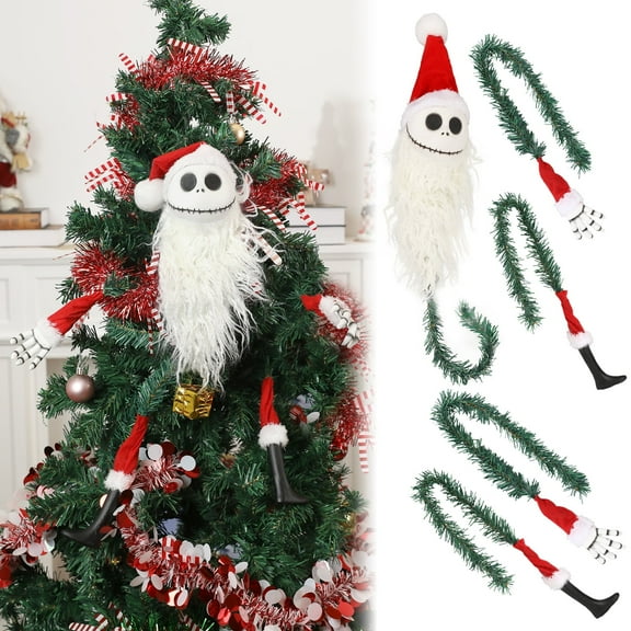GOBWCOT Christmas Tree Jack Decorates “Possible Dreams” Christmas Tree Topper, 12 inches tall, perfect for Christmas tree decoration.