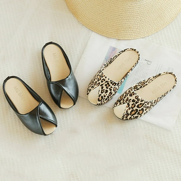 Flat open store toe shoes
