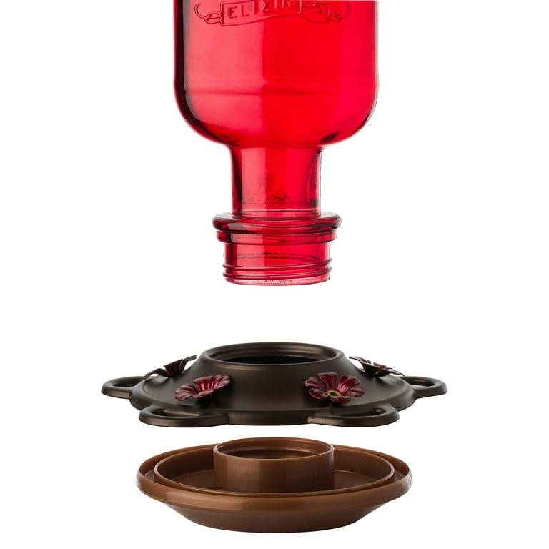 More Birds Elixir Outdoor Hanging Hummingbird Feeder with