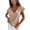 yue866-Khaki, variant on Women's Cap Sleeve Crop Tops V-Neck T Shirt Loose Fit Short Sleeves Tee Summer Fashion Clothes White S