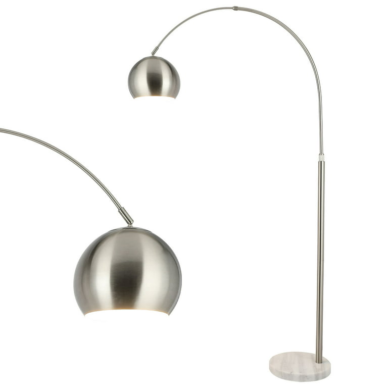 Eiko Modern Medium Arch Fishing Table/Floor Lamp with Fabric