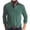 Army Green, variant on Men's Long Sleeve Contrast Collar Polos Shirt with Pockets, Everyday Wear Long Sleeve Polos Collar Casual Tops,Big and Tall Sky Blue,Size L