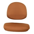 thumbnail image 1 of Cubiertas Extraíbles para Computadora de Oficina Funda Giratoria Giratoria para Asiento de Oficina (cubierta Trasera Y Cubierta de Asiento) , café Soledad Cubierta de la silla de la computadora de la oficina, 1 of 6