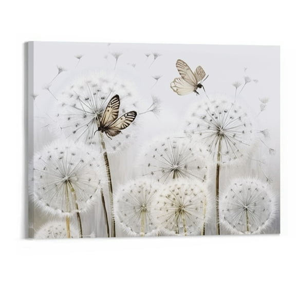 Shiartex Dandelion Print On Canvas Canvas Wall Art Picture 20x16in for Living Room Bedroom 20x16in