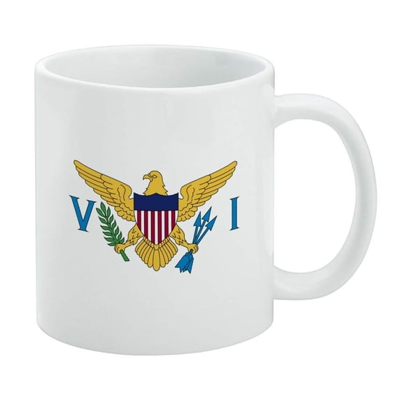 Virgin Islands US Territory Flag White Mug