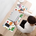 thumbnail image 3 of Long Mouse Pads for Desk,White Dinosaurs Flowers Pattern Desk Mats on Top Of Desks, Desk Mouse Pad Extra Large with 3mm Non-Slip Base and Stitched Edge for Gaming,Office,Work,Home 31.5"x11.8", 3 of 6