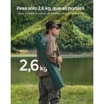thumbnail image 3 of SONGMICS Silla de Camping, Juego de 2 Sillas de Exterior, Respaldo Alto, Apoyabrazos, Bolsillo para Tazas, Portátil, Plegable, Carga de 330 lbs, Acampada, Jardín, Pesca, Terraza, Verde Oscuro, 3 of 5