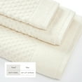 thumbnail image 4 of Great Bay Home Quick Dry Diamond Waffle 4 Piece Bath Towel Set, Ivory, 4 of 7