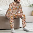 thumbnail image 7 of Salouo Fall Thanksgiving Print Button-Front Long Sleeve Pajama Set for Men, Soft 2Pjs Men's Long Sleeve Sleepwear-Medium, 7 of 7