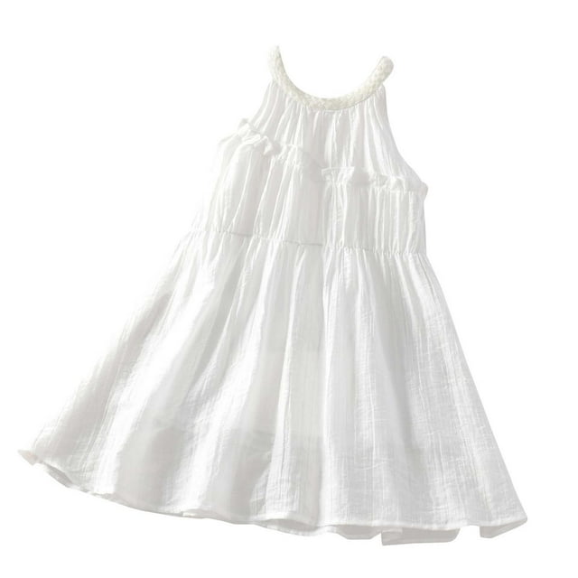 Robe Sans Manches Style Western Floral pour Filles Tenue Décontractée pour Tout-Petits Tenue de Jeu Robes Photo