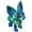 Blue and green, variant on AOOOWER 3D Printed Foxes Realistic Hairless Foxes Figurines Statues Table Ornament Gift