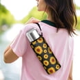 thumbnail image 6 of 20 Oz Black Sunflower Coffee Tumbler Double Wall Insulated Stainless Steel Water Bottle | Metal Reusable Thermoses Flask with Cup Cap | Leak & Sweat Proof with Anti-Dust Lid, 6 of 7
