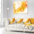 thumbnail image 3 of Designart Colored Smoke Yellow - Abstract Throw Pillow - 16x16, 3 of 5