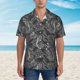 thumbnail image 2 of Balery Snake Camisas hawaianas de manga corta para hombre, camisas playeras de corte holgado, camisas de vacaciones con botones,Large, 2 of 7
