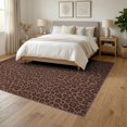 thumbnail image 3 of ODIKA Leopard Cheetah Print Spotted Centered Motif Zebra Decoration Pink Flowing Foldable Easy Care for Queen Size Bedroom, Under Bed, Master Suite, 3 of 7