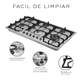 thumbnail image 5 of Parrilla A Gas Bloosom  6 Quemadores Nube Color Plata, 5 of 5