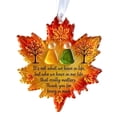 thumbnail image 2 of Maple Leaf Christmas Tree Ornament, Christmas Decorations Themed, Acrylic Sea Glass Christmas Tree Ornaments Hanging Decorations, for Xmas Tree Crafts Party Holiday Decor, 2 of 6