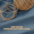 thumbnail image 5 of Zrodlmo Dusty Blue Scalloped Shower Curtain with Hooks, Waterproof Thick Linen Textured Fabric Bathroom Curtain, 72"x 72", 5 of 7