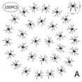 thumbnail image 1 of 100PCS Small Plastic Spiders - FAKE SPIDER PARTY FAVOR P6M7 S8B6 DECORATION B7J6, 1 of 9