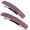 Purple, variant on Camila Paris CP3039 French Hair Barrette Clip for Girls, Set of 2 Purple Rubberized Metal Clasp Strong Hold Grip Hair Clips for Women, No Slip Durable Styling Girls Hair Accessories, Made in France