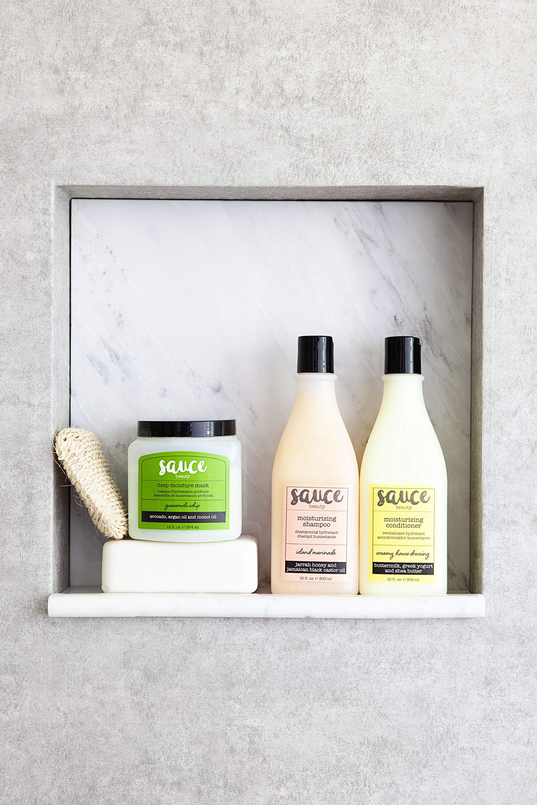 Sauce Beauty Guacamole Whip Moisturizing Shine Enhancing Treatment Hair Mask  with Avocado, Jarrah Honey, Argan Oil & Monoi Oil, 12 fl oz - Walmart.com