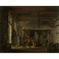 thumbnail image 3 of Johannes Jelgerhuis 24x20 Black Modern Framed Museum Art Print Titled - The Distillery of Apothecary A. D’Ailly in the Ramparts of the Zaagmolenpoort, Amsterdam (1818), 3 of 5