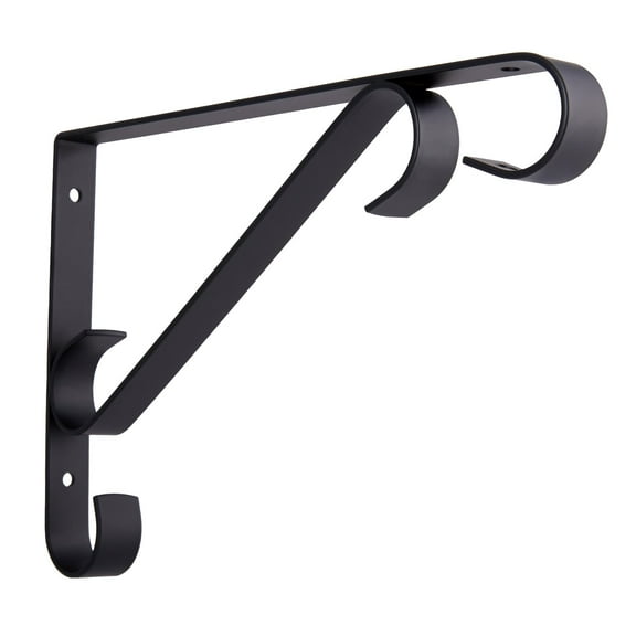 Flowtron SB-300 1 in Thick Welded Steel Black Security Wall Bracket, Durable, 2 Piece