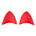 thumbnail image 1 of SHAR 2 Pieces Helmet Cat Ears Sticker Motorcycle Ornament Accessory (Red), 1 of 5