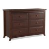 Graco Kendall 6 Drawer Double Dresser in Cherry