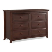 Graco Kendall 6 Drawer Double Dresser in Cherry