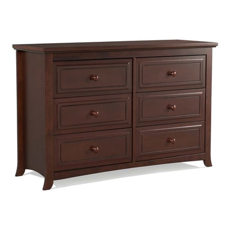 Graco Kendall 6 Drawer Double Dresser in Cherry