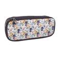 thumbnail image 2 of Lsque Lilies Flowers Printed Big Capacity PU Leather Pencil Case Large Pencil Pouch Stationery Pen Bag Pencil Holder for Teen, 2 of 6