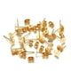 thumbnail image 1 of Matsuzay 100 juegos de pendientes de base de acero inoxidable para hacer joyas, pendientes, tapones, ajuste de pendientes, accesorio para adultos Artesanía Color Dorado/ 5mm Matsuzay HA061131-10, 1 of 6