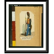 Historic Framed Print, Gendarme, France, 1853, 17-7/8" x 21-7/8"