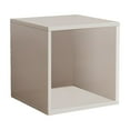 thumbnail image 2 of Mini Wood Desk Drawer Storage Organizer, Desktop Small Cabinet Storage Cabinet Free Combination Grids Cabinet Desk Bookshelf With Cabinet Door Bookshelf Low Cabinet For Storage, 2 of 6