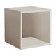 thumbnail image 2 of Estantería apilable con forma de cubo para almacenamiento, organizador de ar, estantería estrecha y abierta para espacios pequeños (montaje sin herramientas, color blanco), 2 of 6
