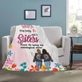 thumbnail image 2 of LHSHID Personalized Blanket Thank for being My Unbiological Sister Hug Blanket Bed Throws, 2 of 4