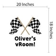 thumbnail image 4 of Sports Personalized Wall Decals for Boys Bedroom - Racing Flags on white Background DIY & Creativity Custom Name Wall Sticker - Size: 20 In x 18 In, 4 of 4
