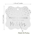 thumbnail image 7 of Inkdotpot Hang Tags Hugs & Kisses From The New Wedding Favor Bracket Shape Gift Tags Real Silver Foil Bonbonniere Tag Pack Of 50, 7 of 7